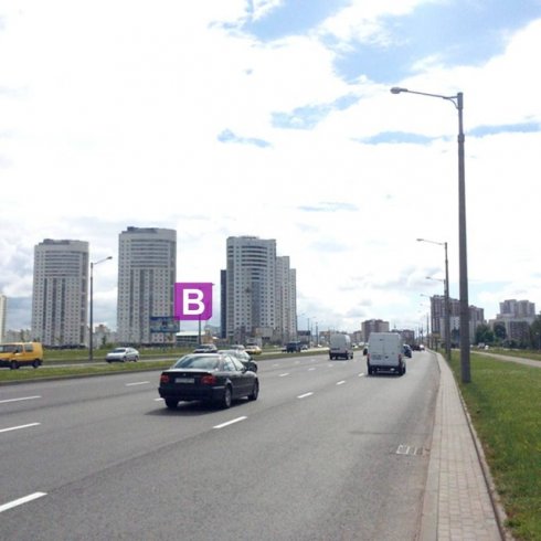 Сторона В - Минск, ул. Притыцкого (на участке между ул.Неманской и ул. Каменногорской) второй