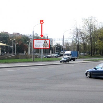 Сторона В - Минск, ул. Тимирязева (в районе жд станции Масюковщина)