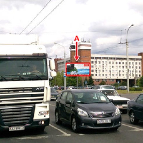 Сторона А - Минск, ул. Шаранговича, (нечетная сторона) (остановка транспорта Горецкого)