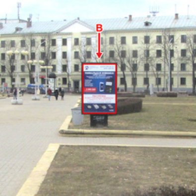 В - Минск, ул. В.Хоружей (между домами №2 и №4)(лево первый)