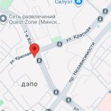 ул. Красная-Машерова карта