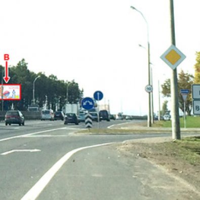 Сторона В - МКАД, км 13+300, р-н Чижовка