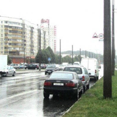 Сторона А - Минск, ул. Громова (напротив домов 20, 28)