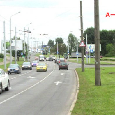 Сторона А - Минск, ул. Крупской - ул. Шишкина (со стороны Чижевского водохранилища)